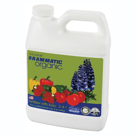 Dramm Drammatic Organic Fish Fertilizer w/Kelp (2-4-1), 1 qt 1024111